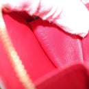 LOUIS VUITTON Vernis Dot Infinity Porte Monnaie Chapeau Red M91570 Auth bs36828A-12