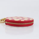 LOUIS VUITTON Vernis Dot Infinity Porte Monnaie Chapeau Red M91570 Auth bs36828A-3