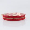 LOUIS VUITTON Vernis Dot Infinity Porte Monnaie Chapeau Red M91570 Auth bs36828A-5