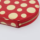 LOUIS VUITTON Vernis Dot Infinity Porte Monnaie Chapeau Red M91570 Auth bs36828A-7