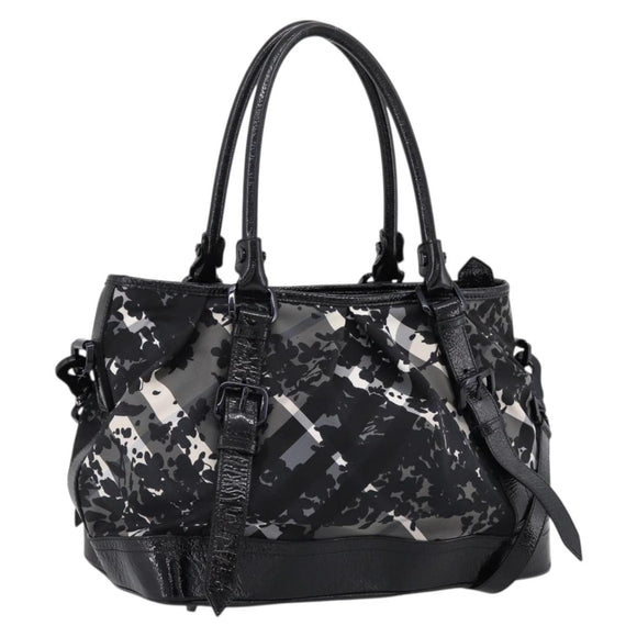 BURBERRY Tote Bag Nylon 2way Black Auth bs36829A