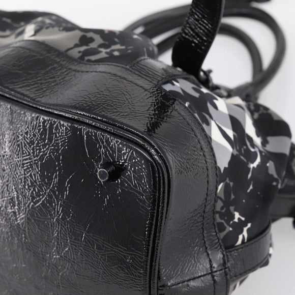 BURBERRY Tote Bag Nylon 2way Black Auth bs36829A