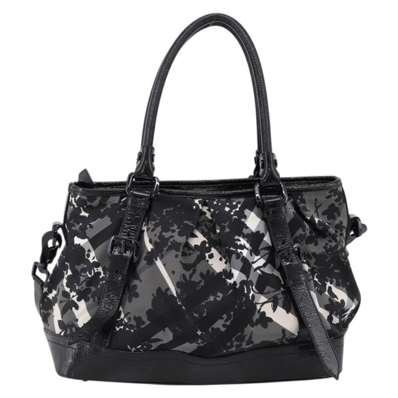 BURBERRY Tote Bag Nylon 2way Black Auth bs36829A
