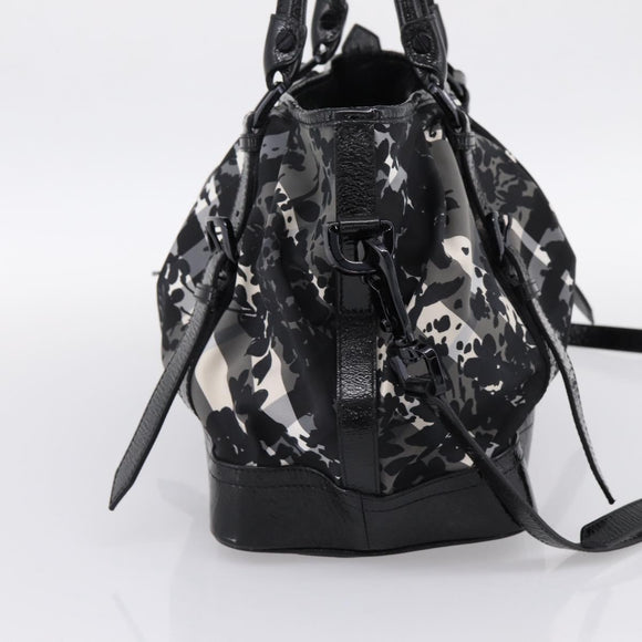 BURBERRY Tote Bag Nylon 2way Black Auth bs36829A