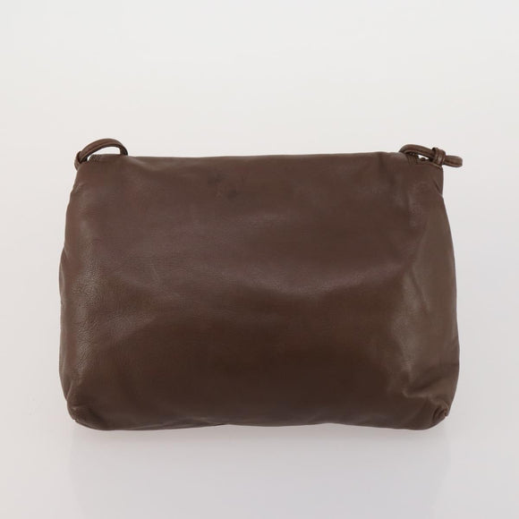 LOEWE Shoulder Bag Leather 4 Set Black Brown Red Auth bs36830