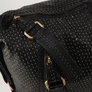 LOEWE Shoulder Bag Leather Black Gold Auth bs36832A-10