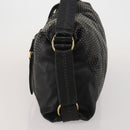 LOEWE Shoulder Bag Leather Black Gold Auth bs36832A-3
