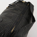 LOEWE Shoulder Bag Leather Black Gold Auth bs36832A-6