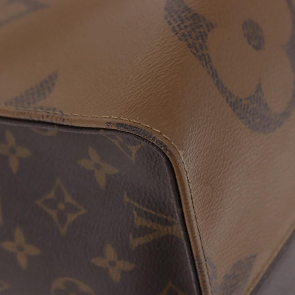 LOUIS VUITTON Monogram Reverse On The Go GM Tote Bag M44576 LV Auth bs36835A