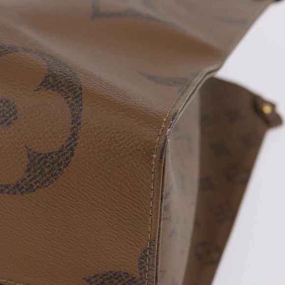 LOUIS VUITTON Monogram Reverse On The Go GM Tote Bag M44576 LV Auth bs36835A