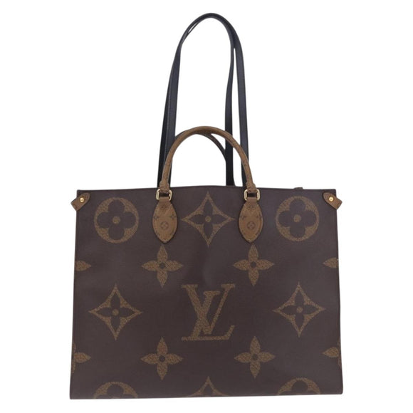 LOUIS VUITTON Monogram Reverse On The Go GM Tote Bag M44576 LV Auth bs36835A