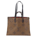 LOUIS VUITTON Monogram Reverse On The Go GM Tote Bag M44576 LV Auth bs36835A-2