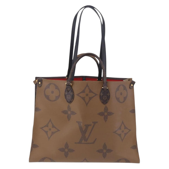 LOUIS VUITTON Monogram Reverse On The Go GM Tote Bag M44576 LV Auth bs36835A