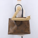 LOUIS VUITTON Monogram Reverse On The Go GM Tote Bag M44576 LV Auth bs36835A-33