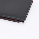 CARTIER Billfold Leather Black Silver Auth bs36836A-11
