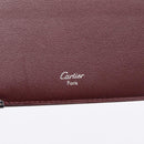 CARTIER Billfold Leather Black Silver Auth bs36836A-12