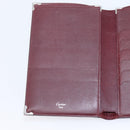 CARTIER Billfold Leather Black Silver Auth bs36836A-14