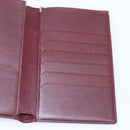 CARTIER Billfold Leather Black Silver Auth bs36836A-15