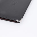 CARTIER Billfold Leather Black Silver Auth bs36836A-8