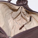 BOTTEGA VENETA INTRECCIATO Shoulder Bag Leather Brown Silver Auth bs36838A-18