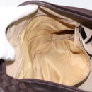 BOTTEGA VENETA INTRECCIATO Shoulder Bag Leather Brown Silver Auth bs36838A-21