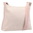 Christian Dior Trotter Canvas Shoulder Bag Pink Silver Auth bs36839-1