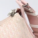 Christian Dior Trotter Canvas Shoulder Bag Pink Silver Auth bs36839-8
