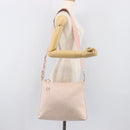 Christian Dior Trotter Canvas Shoulder Bag Pink Silver Auth bs36839-24