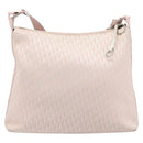 Christian Dior Trotter Canvas Shoulder Bag Pink Silver Auth bs36839-2