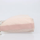 Christian Dior Trotter Canvas Shoulder Bag Pink Silver Auth bs36839-4