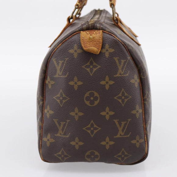 LOUIS VUITTON Monogram Speedy 25 Hand Bag M41528 LV Auth bs36842