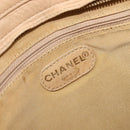 CHANEL Matelasse Shoulder Bag Lamb Skin Beige Gold CC Auth bs36843-19
