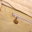 CHANEL Matelasse Shoulder Bag Lamb Skin Beige Gold CC Auth bs36843-22