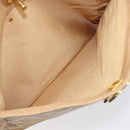 CHANEL Matelasse Shoulder Bag Lamb Skin Beige Gold CC Auth bs36843-24