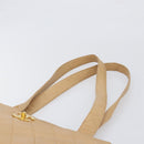 CHANEL Matelasse Shoulder Bag Lamb Skin Beige Gold CC Auth bs36843-8