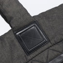 CHANEL Cococoon Tote Bag Canvas Black Silver CC Auth bs36844-19