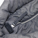 CHANEL Cococoon Tote Bag Canvas Black Silver CC Auth bs36844-22