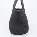 CHANEL Cococoon Tote Bag Canvas Black Silver CC Auth bs36844-3
