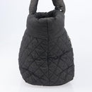 CHANEL Cococoon Tote Bag Canvas Black Silver CC Auth bs36844-4