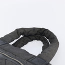 CHANEL Cococoon Tote Bag Canvas Black Silver CC Auth bs36844-14