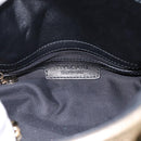 BVLGARI Chain Hand Bag Leather Gold Tone Auth bs36845-10