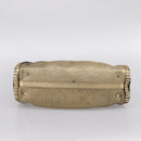 BVLGARI Chain Hand Bag Leather Gold Tone Auth bs36845-5