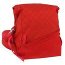 BOTTEGA VENETA Body Bag Nylon Red Silver Auth bs36846V-1