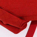 BOTTEGA VENETA Body Bag Nylon Red Silver Auth bs36846V-16