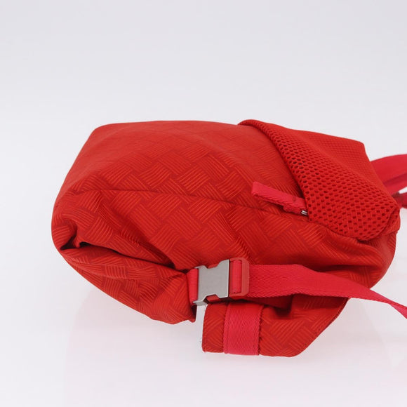 BOTTEGA VENETA Body Bag Nylon Red Silver Auth bs36846V