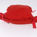 BOTTEGA VENETA Body Bag Nylon Red Silver Auth bs36846V-6