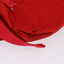 BOTTEGA VENETA Body Bag Nylon Red Silver Auth bs36846V-7