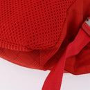 BOTTEGA VENETA Body Bag Nylon Red Silver Auth bs36846V-14