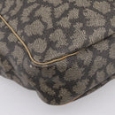 SAINT LAURENT Shoulder Bag PVC Canvas Black Gold Auth bs36847-12