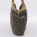 SAINT LAURENT Shoulder Bag PVC Canvas Black Gold Auth bs36847-5